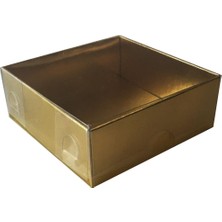 Asetat Kutu Altı Karton 5 x 5 x 2,2  cm  (50 Adet)  Gold