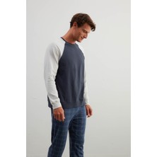 Erkek Pamuklu Reglan Uzun Kollu Pijama Üstü