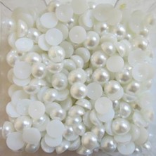 Yarım Incı Yuvarlak 10 mm 250 gr  Beyaz