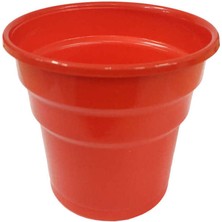 Plastik Meşrubat Bardağı (25 Adet)  Kırmızı