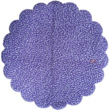 Tahtakale Toptancı Karlı Organze Hazır Kesilmiş Tül 22  cm  (100 Adet)  Lila