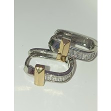 Stainless Steel Çift Renkli Çelik Küpe