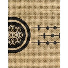 Adn Home Decor 140X50 cm Indian Serisi Çuval Görünümlü Runner Siyah