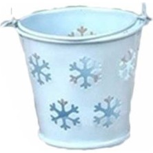 Kova Kar Desenli (10 Adet)  Mavi