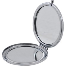 Metal Ayna Kapaklı Parlak Model Gümüş (5 Adet)