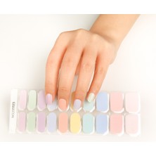 Nailos Pastel Colors Jel Tırnak, 20 Adet (2 Kullanım)