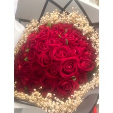 41 Kadife Gül Buketi Yapay Aranjman Söz Nişan Evlenme Teklifi Yıldönümü Doğumgünü Çiçeği