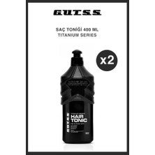 Gutss Titanium Seri Ferahlatıcı-Canlandırıcı Saç Toniği 400 ml X2