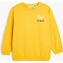 Koton Erkek Çocuk Batman Lisanslı Baskılı Uzun Kollu Pamuklu Sweatshirt 5WKB10423TK