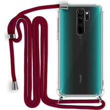 Xiaomi Redmi Note 8 Pro Boyun Askılı Şeffaf Tank Kılıf