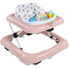 Baby Force Lüks Müzikli Yürüteç  Pudra