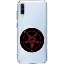 Zeyno Samsung A70 Uyumlu Pentagram Desenli Silikon Kılıf