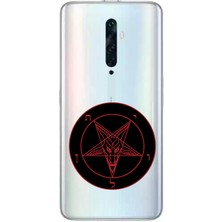 Zeyno Oppo Reno 2z Uyumlu Pentagram  Desenli Silikon Kılıf