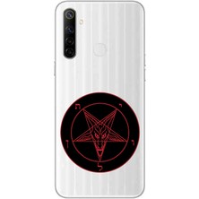 Zeyno Realme 5i Uyumlu Pentagram  Desenli Silikon Kılıf