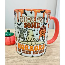 Mugs And Love Hallowen Turuncu 3D Baskı Porselen Kupa