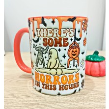 Mugs And Love Hallowen Turuncu 3D Baskı Porselen Kupa