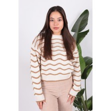 Fashion Friends 24K0376K1 Kadın Ajurlu Kazak