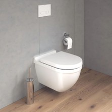 Duravit Starck 3 Rimless Asma Klozet + Duravit Yavaş Kapak 45273900A1