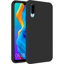 Huawei P30 Lite İnce Mat Silikon Kılıf Siyah