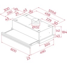 Teka - Cnl 6400.2 Bk - Sürgülü Aspiratör - 367 M³/h - Siyah - 60 cm - 113070008