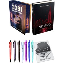 Inferno Kanto I ve 3391 Kilometre Film Özel Baskı Ciltli Beyza Alkoç 2li Set + Hediyeli