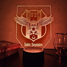 Kartal kişiye özel 3D gece lambası. 16 Renk + Dokunmatik Ve Uzaktan Kumandalı Işık. Mükemmel hediye.