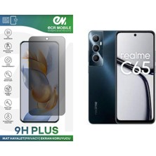 ECR MOBILE Realme C65 Ekran Koruyucu Tam Uyumlu 9h Esnek Nano Kırılmayan Hayalet(Privacy)