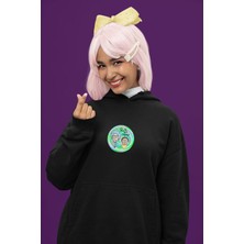 Cngz Shop Rick And Morty 2 Baskılı Kapüşonlu Sweatshirt, Unisex Oversize Rick And Morty Yazılı Hoodie