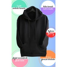 Cngz Shop One Piece Nico Robin Sırt Baskılı Kapüşonlu Sweatshirt, Unisex Oversize Anime Baskılı Hoodie