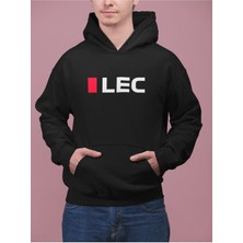 Cngz Shop Charles Leclerc 16 Yazılı Kapüşonlu Sweatshirt, Unisex Oversize Formula 1 Sırt Baskılı Hoodie