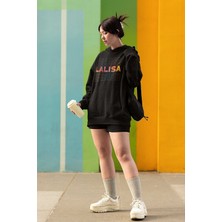 Cngz Shop Lalisa Yazılı Kapüşonlu Sweatshirt, Unisex Blackpink Baskılı Hoodie