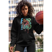 Cngz Shop James Harden Baskılı Kapüşonlu Sweatshirt, Unisex Oversize Basketbol Baskılı Hoodie