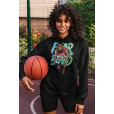 Cngz Shop James Harden Baskılı Kapüşonlu Sweatshirt, Unisex Oversize Basketbol Baskılı Hoodie