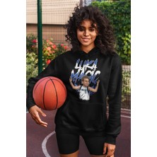 Cngz Shop Luka Doncic Baskılı Kapüşonlu Sweatshirt, Unisex Oversize Basketbol Baskılı Hoodie