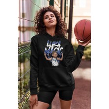 Cngz Shop Luka Doncic Baskılı Kapüşonlu Sweatshirt, Unisex Oversize Basketbol Baskılı Hoodie