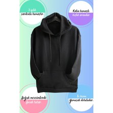 Cngz Shop Unisex Oversize Demon Slayer Kokushibo Baskılı Kapüşonlu Sweatshirt, Anime Baskılı Hoodie