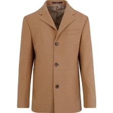 Uki Camel 3 Düğme Mono Yaka Kaban