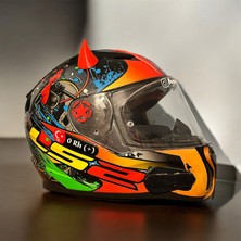 Motosiklet Kask Boynuzu Kırmızı 1 Adet