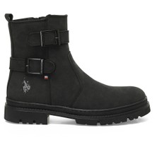U.S. Polo Assn. Tawny 4pr Siyah Erkek Biker Bot