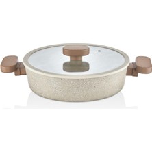 Lavonni 7 Parca Granit Tencere Seti (Silikon Kenarlı Cam Kapak)