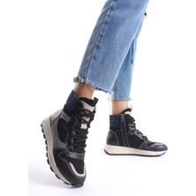 Modabuymus Misref Siyah Lacivert Sneaker Günlük Hafif Spor Bot Ayakkabı