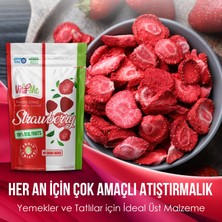 Vita-Me Freeze Dried Strawberry 15 gr Dondurularak Kurutulmuş Çıtır Çilek Atıştırmalık 3 Adet