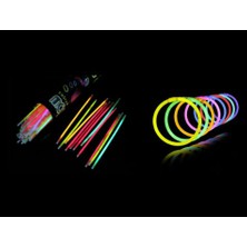 Moyka 10 Adet Glow Stick Bracelet Fosforlu Kırılan Çubuk Bileklik