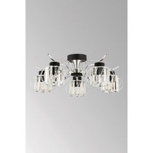 Esslight Silva 5 Li Modern (Kristal Taşlı) Salon Yatak Odası Mutfak Genç Odası Avize