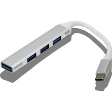 Vekorr Hızlı ve Çoklu Bağlantı Çözümü Pratik USB To Type-C 4 Port Çoğaltıcı Uyumlu