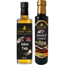 Katre-i Şifa Özel Üretim Udim Yağı 100 ml + Özel Üretim Keçiboynuzu – Harnup Pekmezi/Özü 340 gr