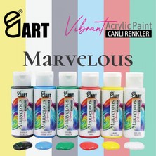 E&D Art Marvelous 6x60ml Akrilik Boya Canlı Renkler Set / ed.5526