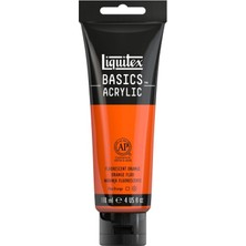 Liquitex Basics Acrylic 118ML Akrilik Boya Fluorescent Orange 982