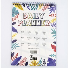 E&d Art Üstten Spiralli Daily Planner A5 Günlük Planlayıcı - Flow