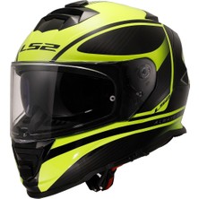 Ls2 Storm 2 Dodger Mat Siyah-Neon Sarı Kask